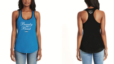 CRUMP FIT Beauty & A Beast Tank - Blue/Black