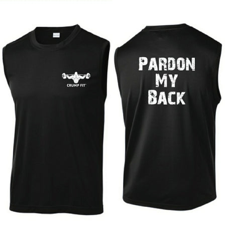 CF PARDON MY BACK Sleeveless Tee - Black/White