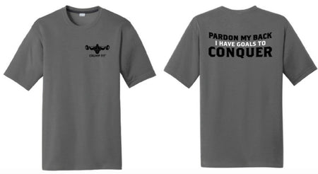 CF PARDON MY BACK Performance Tee - Grey/Black