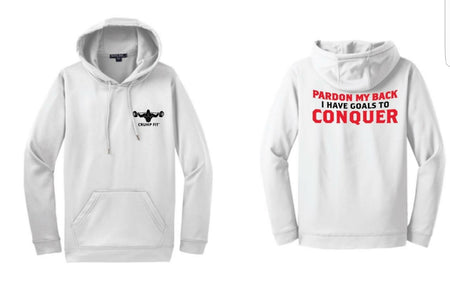 CF Pardon My Back Hooded Pullover - White/Black