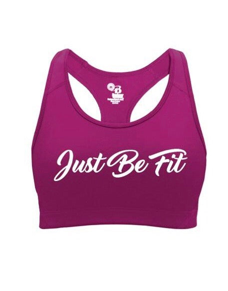 CF “JUST BE FIT.” Racerback Sport Bra - Pink
