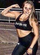 CF “JUST BE FIT.” Racerback Sport Bra - Black