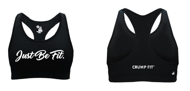 CF “JUST BE FIT.” Racerback Sport Bra - Black