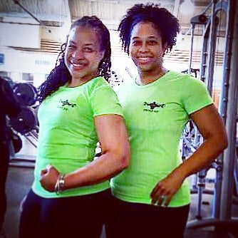 CF JUST BE FIT Performance Scoop Neck Tee - Neon Green/Black