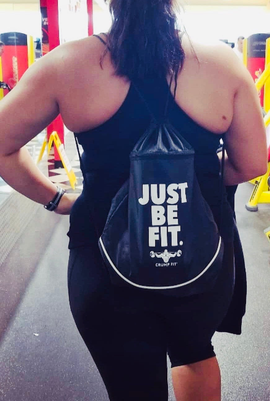 CF “JUST BE FIT.” Drawstring Sport-pack - Black/White