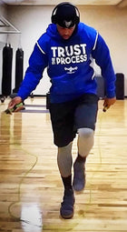 CF TRUST THE PROCESS Hooded Pullover - Royal Blue/White
