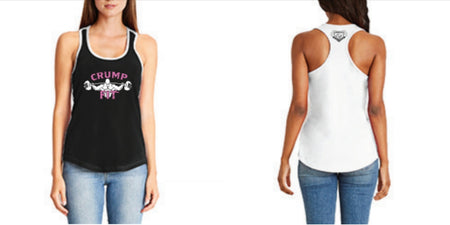 CRUMP FIT Racer Back Tank - Black/White/Pink