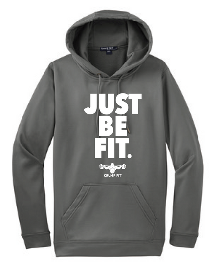 CF JUST BE FIT. Hooded Pullover - Grey/White