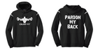CF PARDON MY BACK Hooded Pullover - Black/White