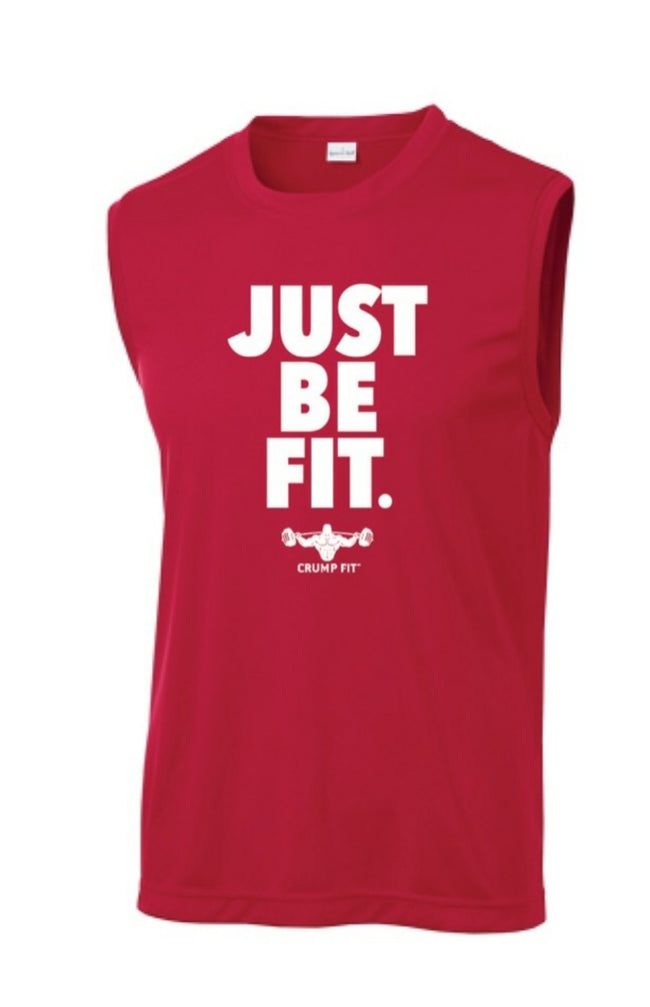 CF JUST BE FIT. Sleeveless Tee - Red/White