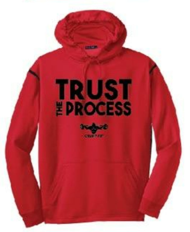 CF TRUST THE PROCESS Hooded Pullover - Red/Black